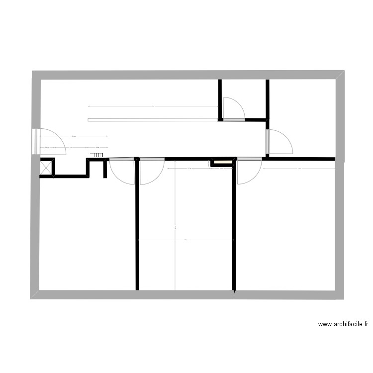 Etage Tourrettes. Plan de 1 pièce et 0 m2