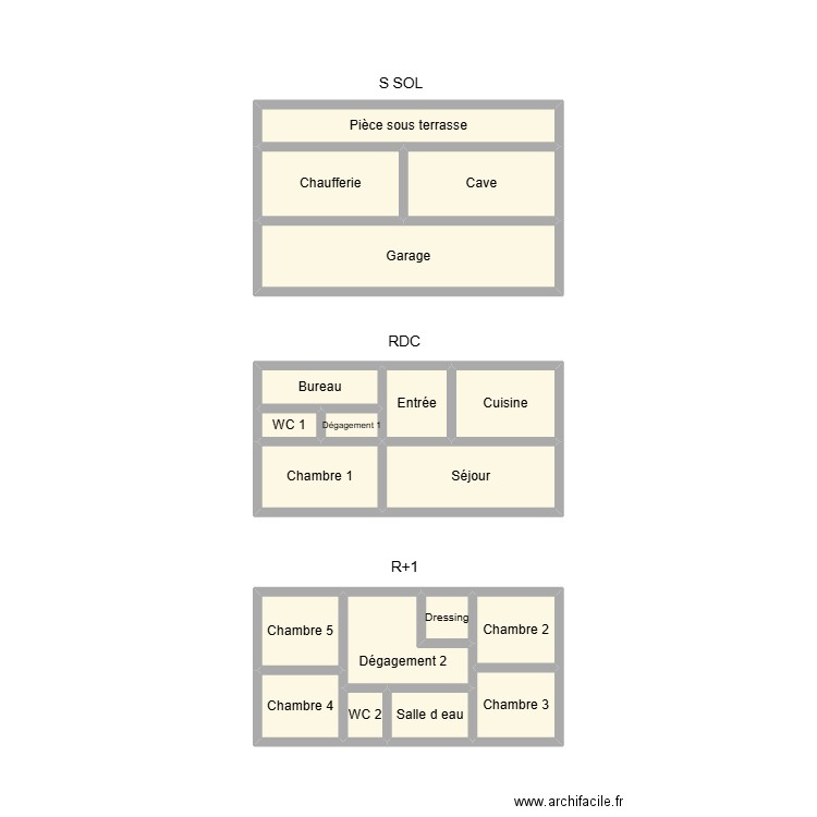 2506 LETTIER. Plan de 19 pièces et 22 m2