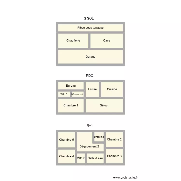 2506 LETTIER. Plan de 