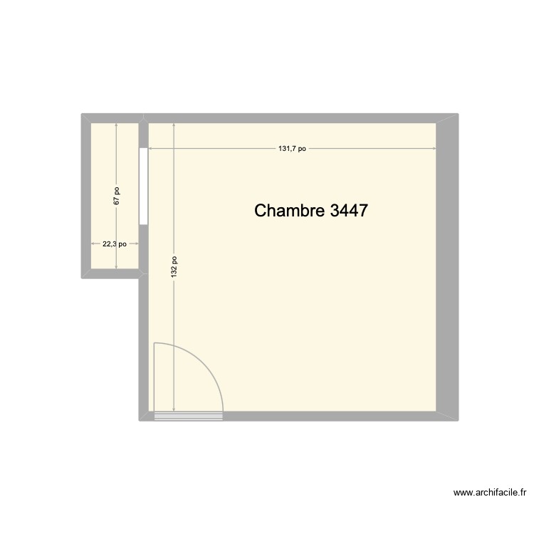 Chambre 3447. Plan de 0 pièce et 0 m2