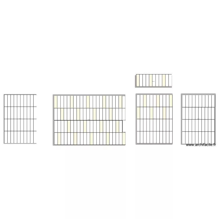 WCCALPI. Plan de 5  et 520 m²