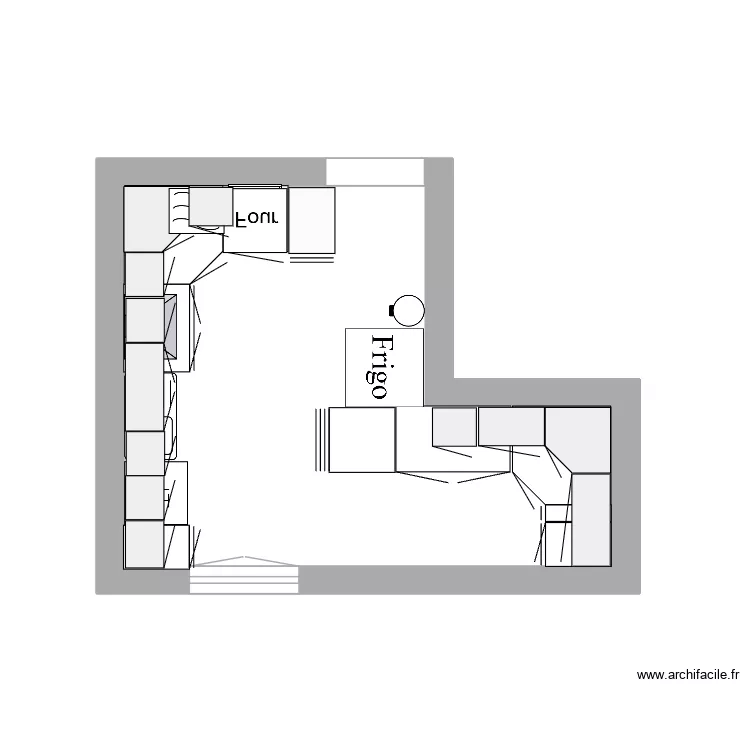 cuisine lailly. Plan de 1 et 12 m² cuisine lailly. Plan de 1 et 12 m²