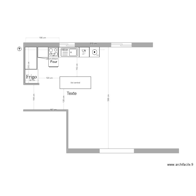 Cuisine Guagliola B V3. Plan de 0 pièce et 0 m2