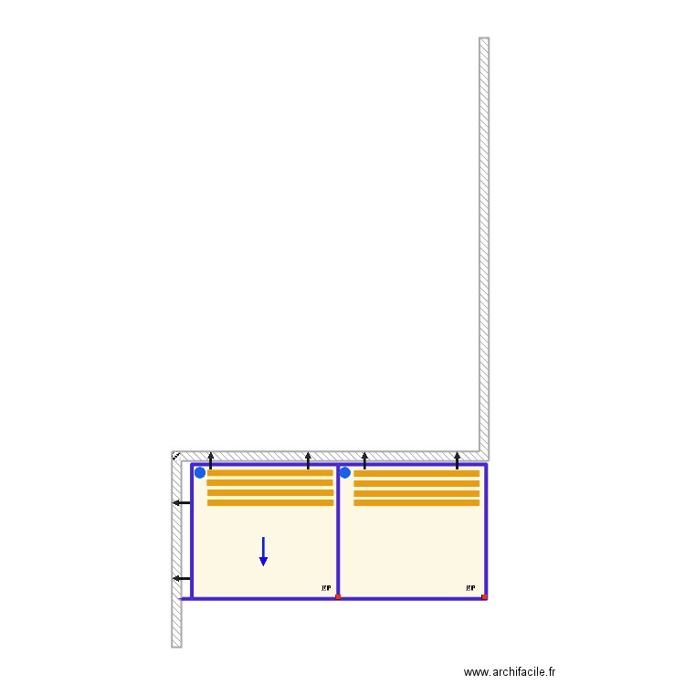 Paulo Marques. Plan de 2 pièces et 27 m2