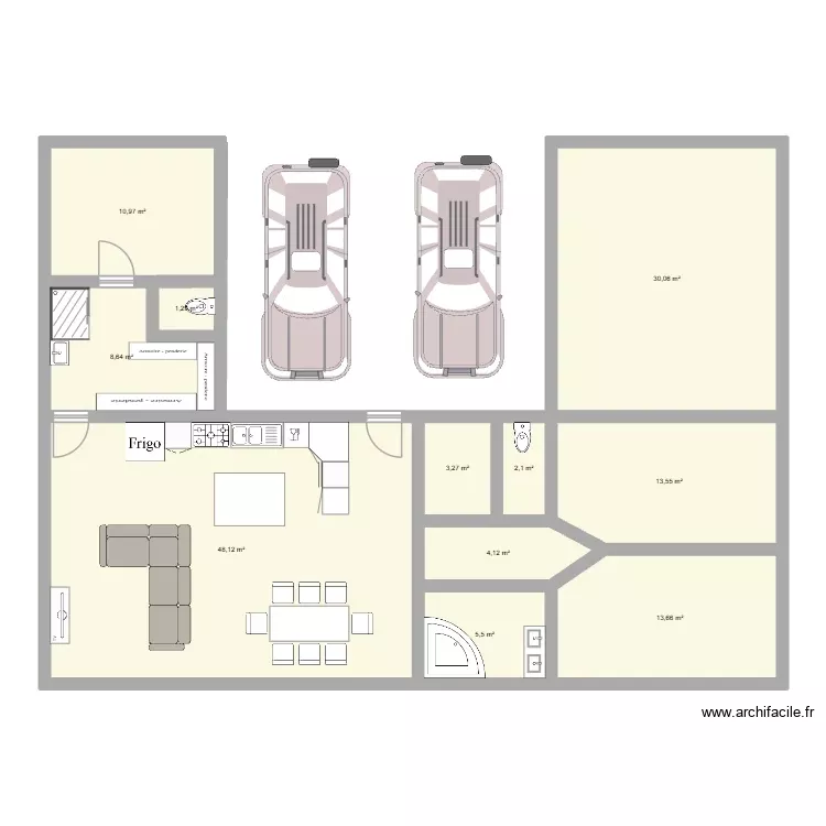 qg3. Plan de 11 Pièces et 141 m²