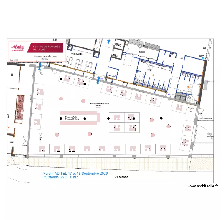 grands lacs Forum ADITEL 17 et 18 Septembre 2026  25 stds. Plan de 