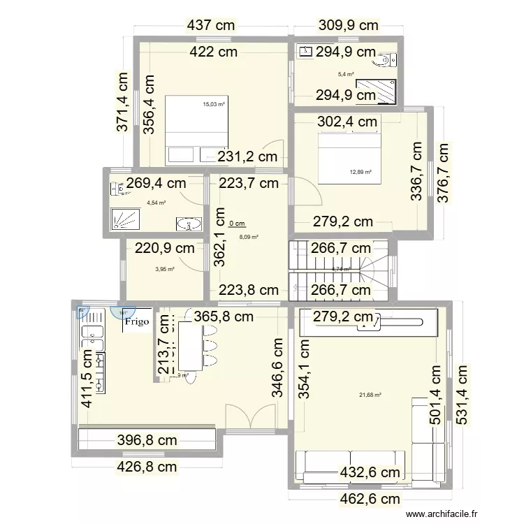 maison plant n2. Plan de maison plant n2. Plan de