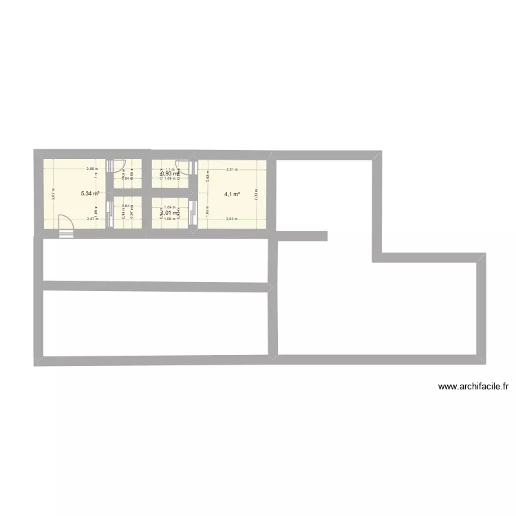 Mac. Plan de 4  et 11 m²