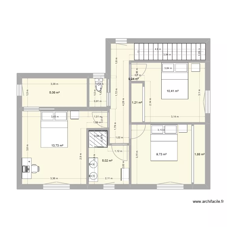 ML surelevation5cotes. Plan de 