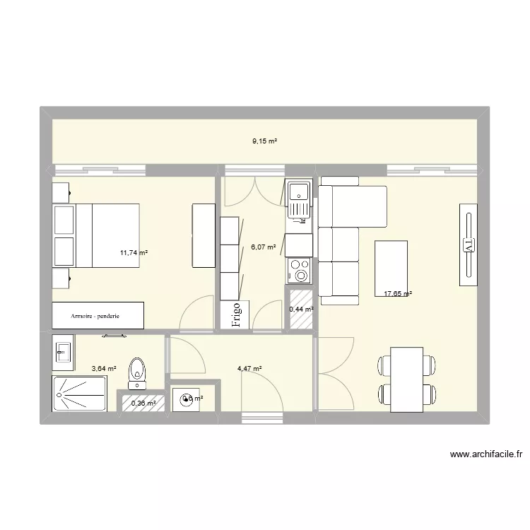 rouet r&eacute;nov&eacute;. Plan de 