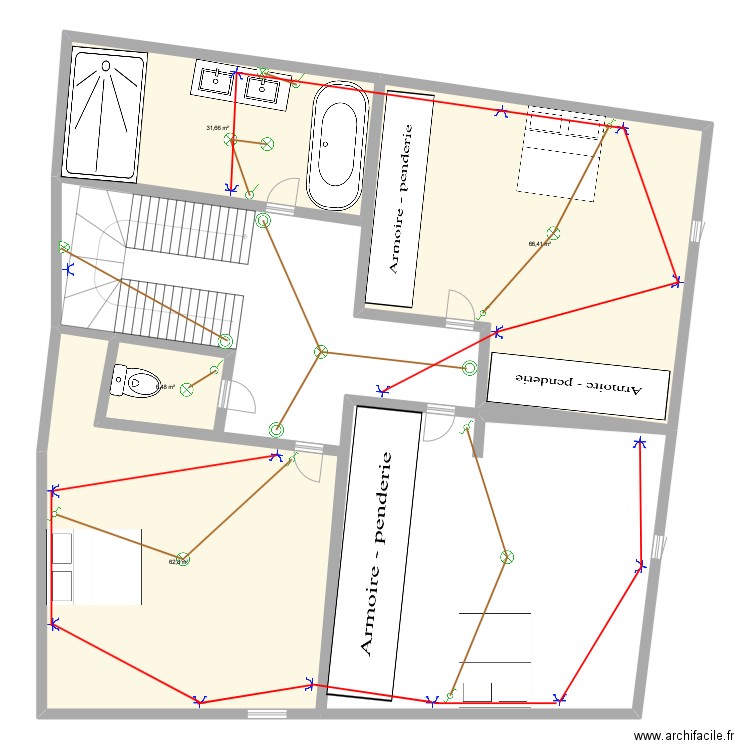 Baptiste 1. Plan de 4 pièces et 167 m2