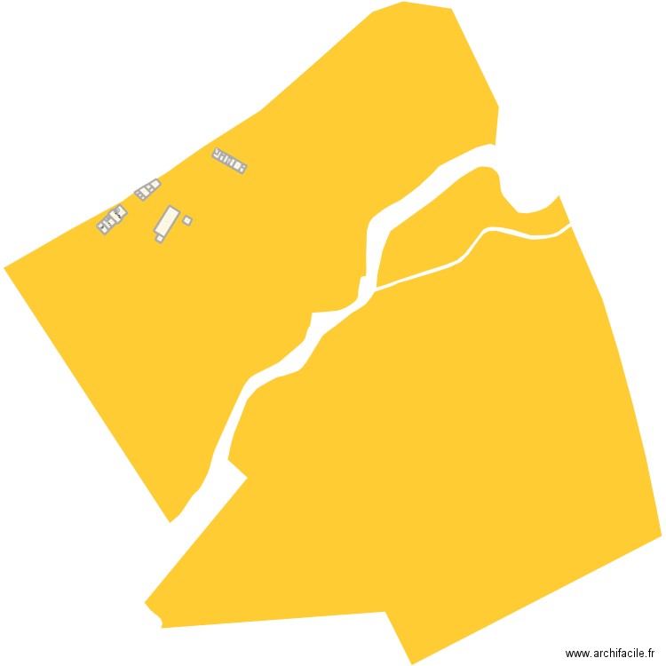 domaine de Forgeneuve. Plan de 85 pièces et 3150 m2