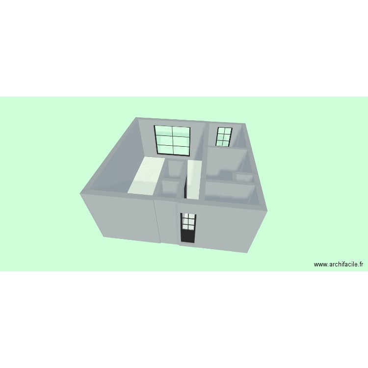 Puteaux. Plan de 7 pièces et 29 m2