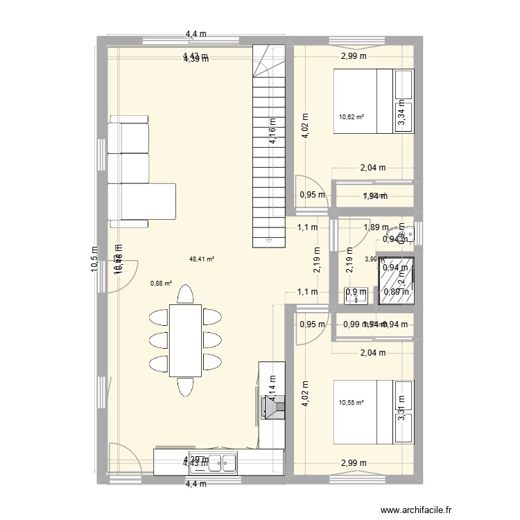 terrain 1. Plan de 0 pièce et 0 m2