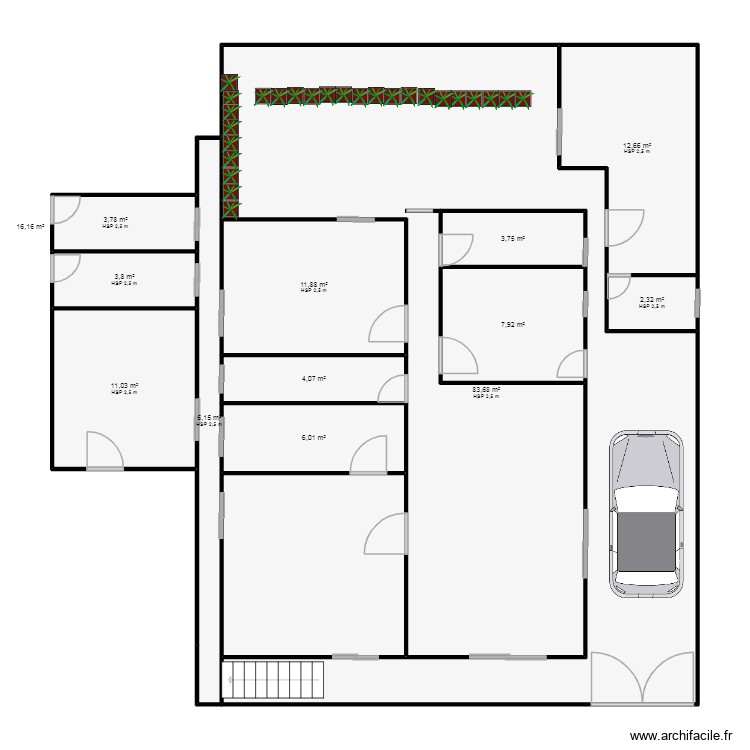 milou. Plan de 0 pièce et 0 m2
