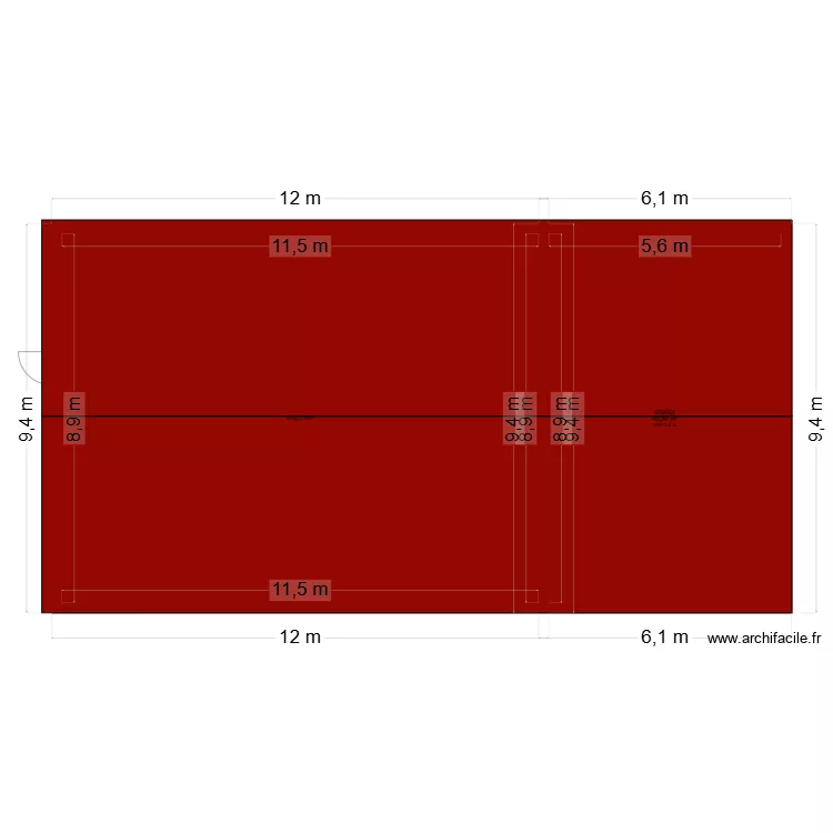 hangar. Plan de hangar. Plan de