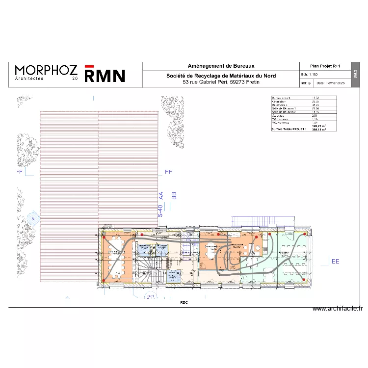 PLAN GAINABLE ETAGE. Plan de PLAN GAINABLE ETAGE. Plan de