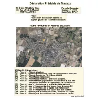 DP1 - Pi&egrave;ce n&deg;1 - Plan de situation & sommaire des pi&egrave;ces jointes