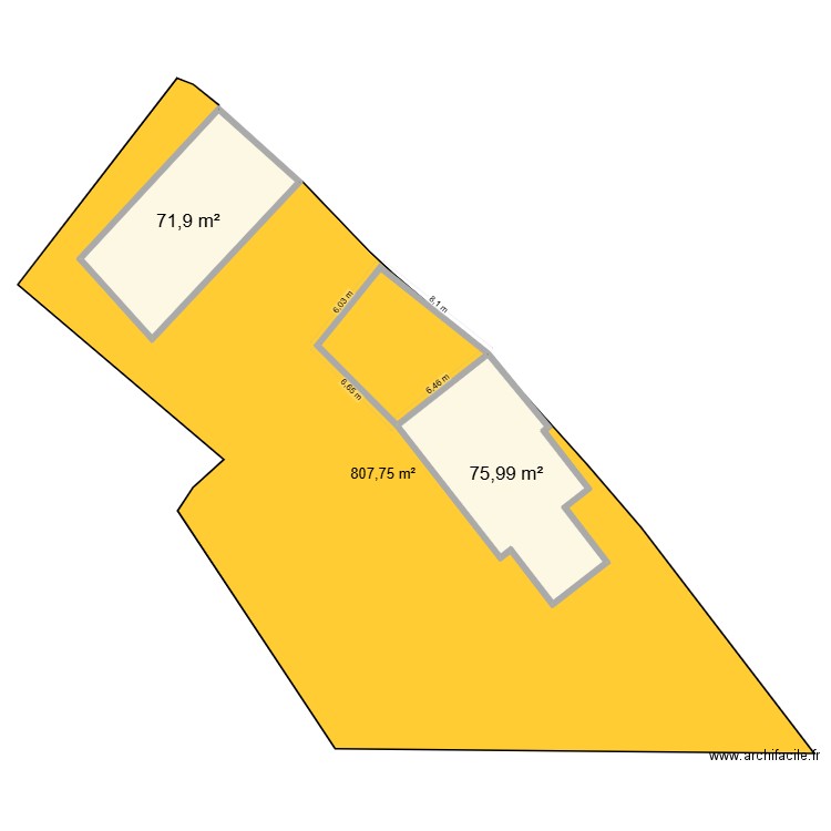 PLAN MAISON 2. Plan de 2 pièces et 148 m2