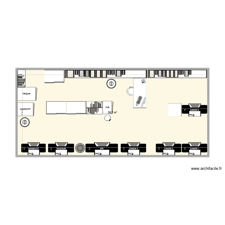 ZONE SERVICE. Plan de 0 pièce et 0 m2 ZONE SERVICE. Plan de 0 pièce et 0 m2
