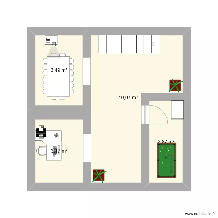 3 éme étage. Plan de 4 Pièces et 20 m² 3 éme étage. Plan de 4 Pièces et 20 m²