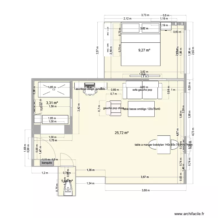 borghese. Plan de 