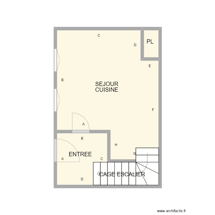 RDC LANGLADE. Plan de 0 pièce et 0 m2