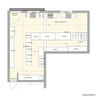 Patisserie. dimensions meubles.