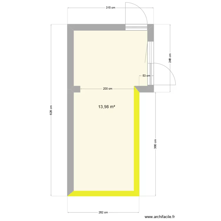 Cabinet dentaire. Plan de 