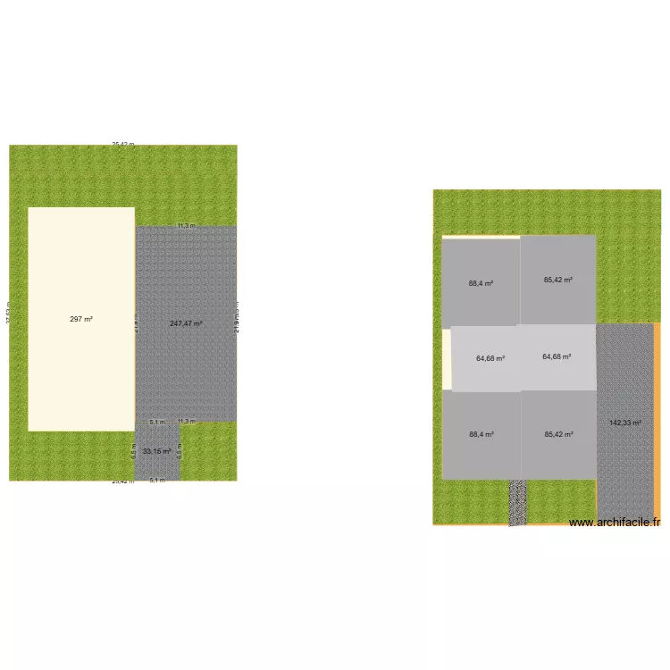 dagenais ouest. Plan de 