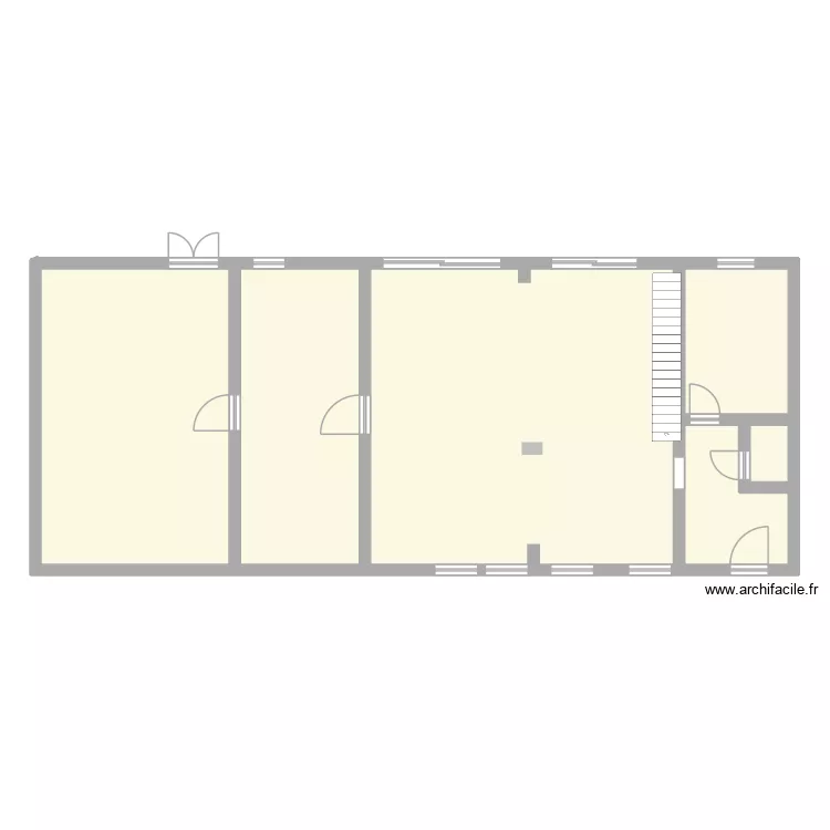 RDC Mathilde. Plan de 6  et 163 m²