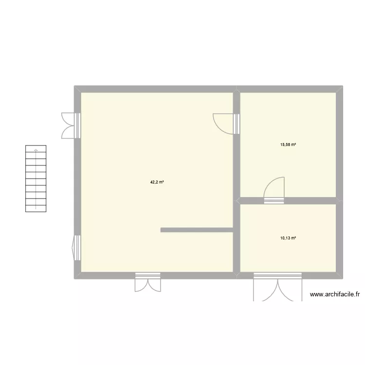local transfo. Plan de 3  et 68 m²
