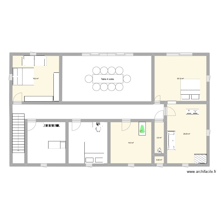 étage . Plan de 0 pièce et 0 m2
