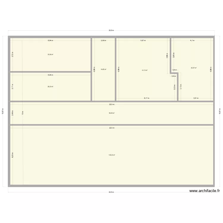 Brian&ccedil;on veloutiers -1. Plan de 7  et 359 m²