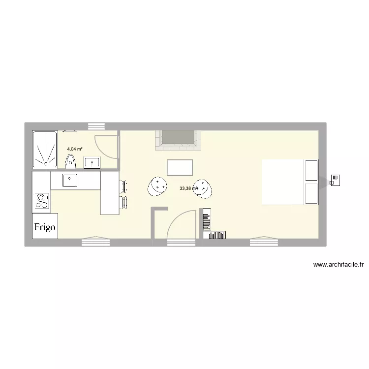 Tiny house v2. Plan de 2 et 37 m² Tiny house v2. Plan de 2 et 37 m²