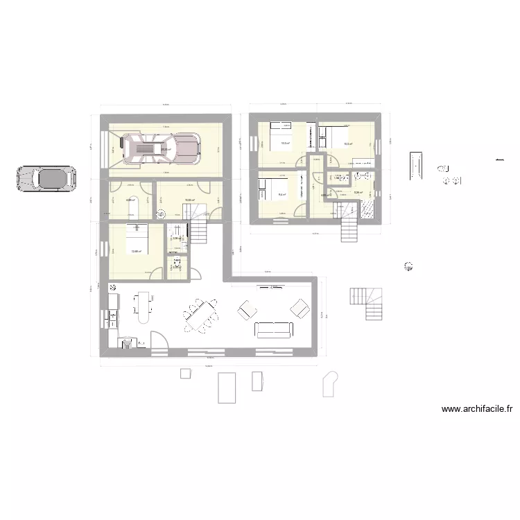 plan maison 4. Plan de 12 et 103 m² plan maison 4. Plan de 12 et 103 m²