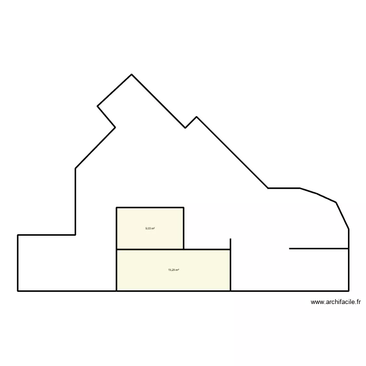 Plan cycas. Plan de 2  et 24 m²