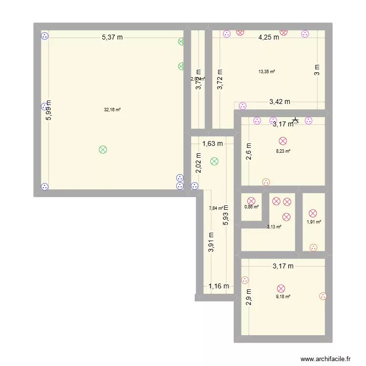 appart jeanne. Plan de 9 et 79 m² appart jeanne. Plan de 9 et 79 m²