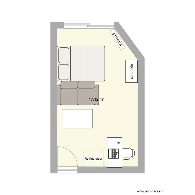 appart base2. Plan de 1 et 17 m² appart base2. Plan de 1 et 17 m²