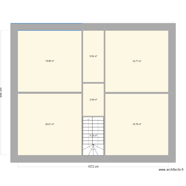 moureaux. Plan de 15 pièces et 203 m2