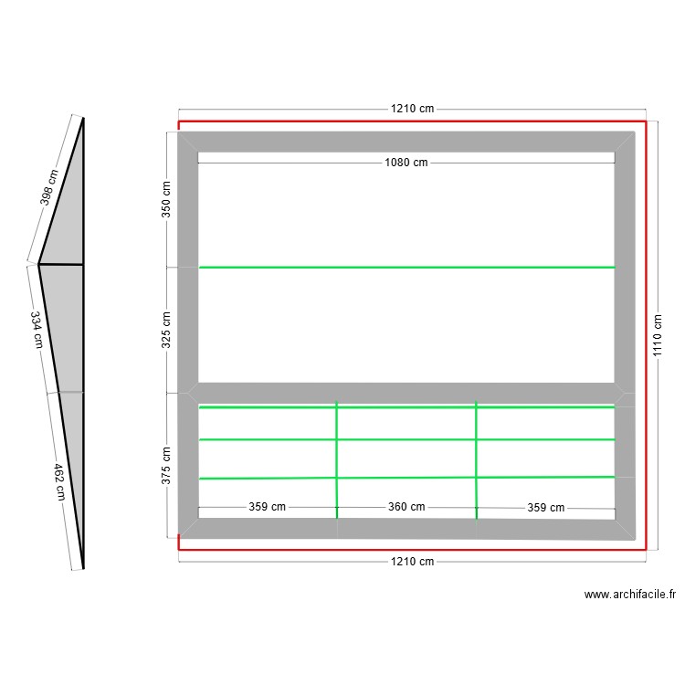 arnu. Plan de 10 pièces et 103 m2
