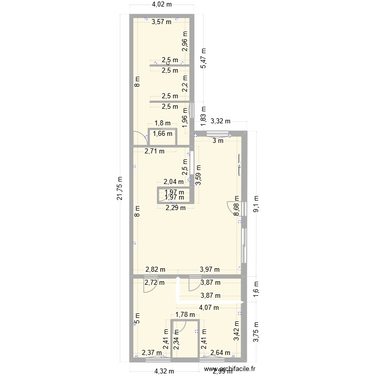 Maison. Plan de 0 pièce et 0 m2
