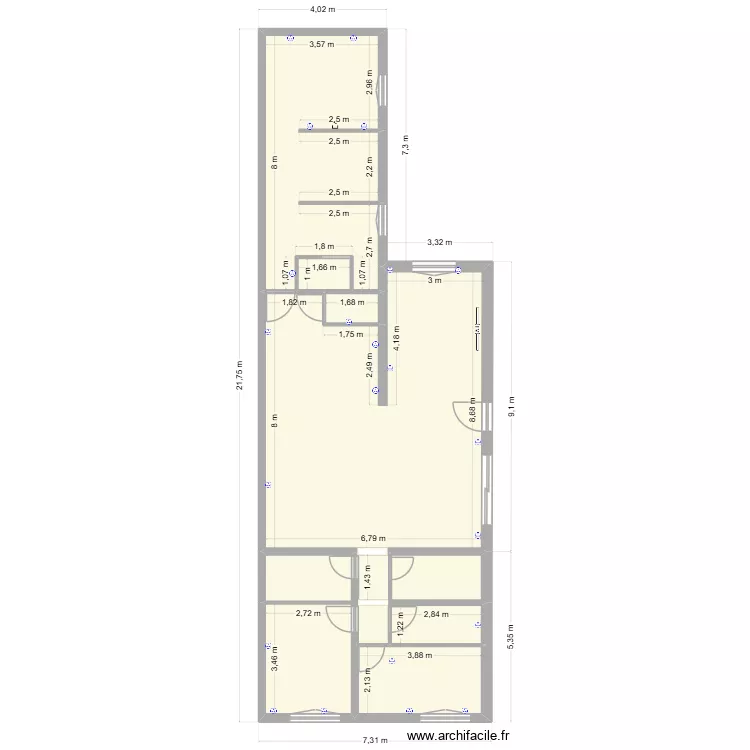 Maison. Plan de 8 et 106 m² Maison. Plan de 8 et 106 m²