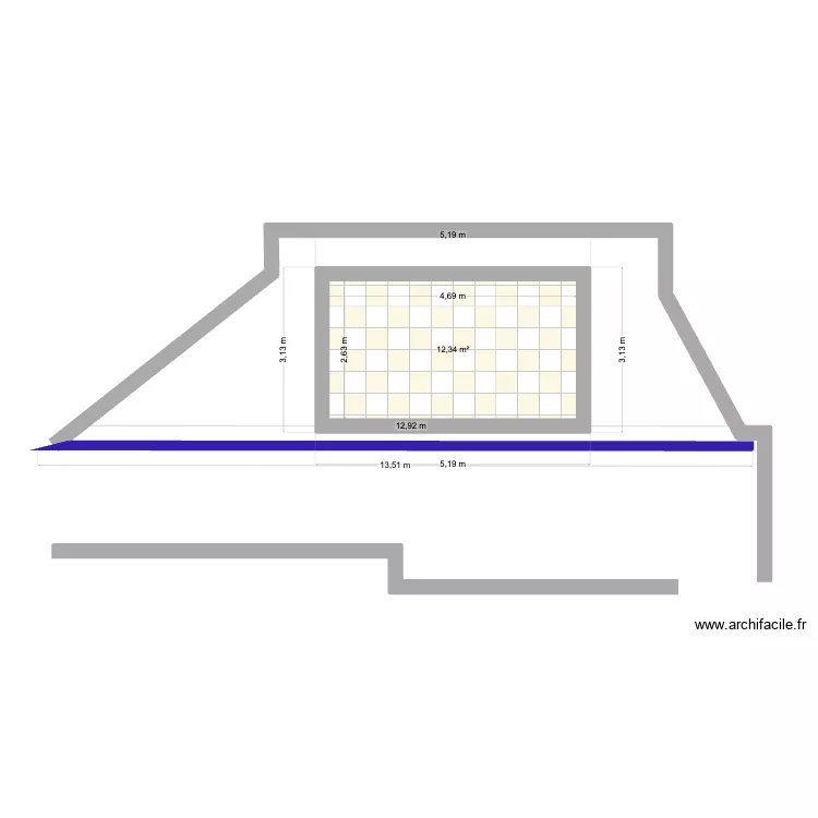 piscine. Plan de 1 et 12 m² piscine. Plan de 1 et 12 m²