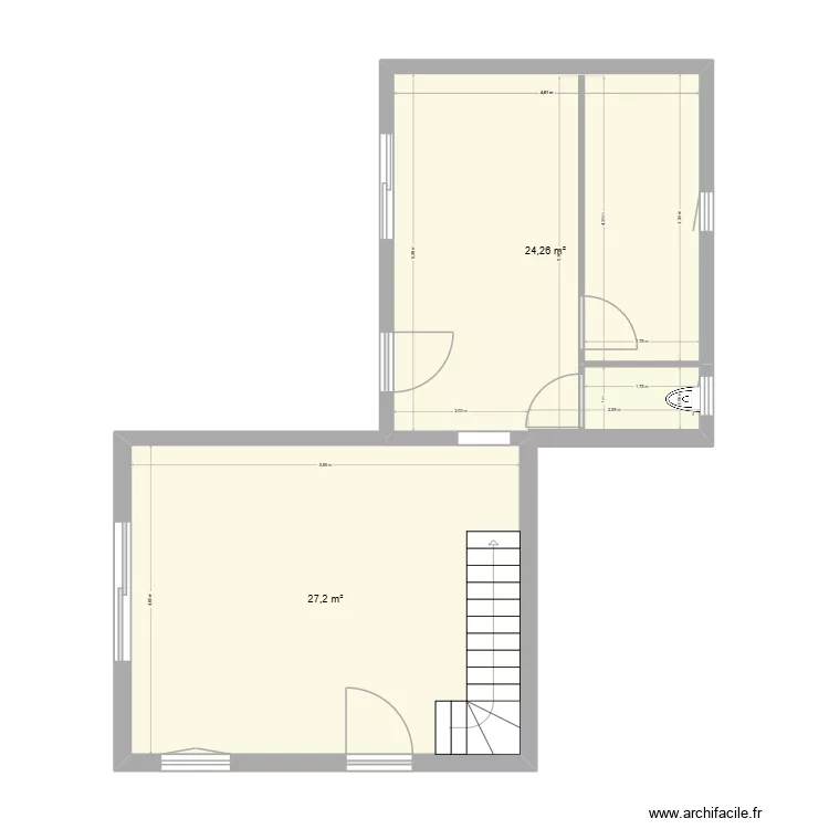 maisonette. Plan de 2 et 51 m² maisonette. Plan de 2 et 51 m²