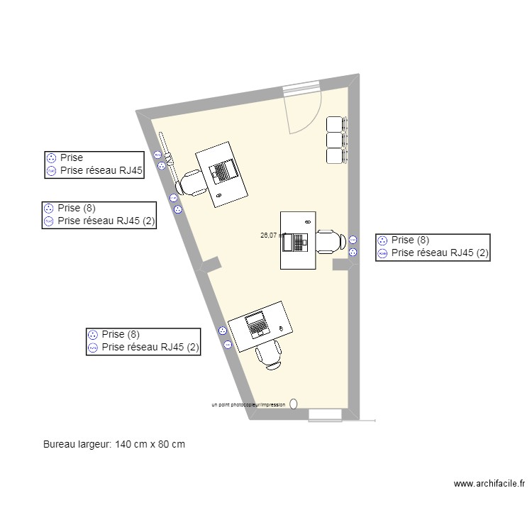 Surface commerciale v2. Plan de 0 pièce et 0 m2