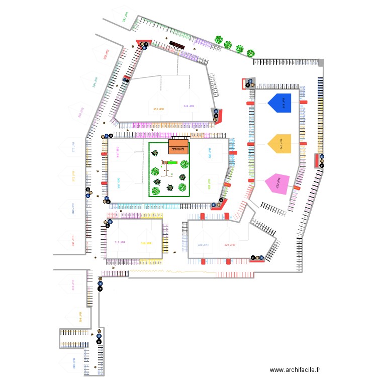 JPR 2 version ESSAI 17oct. Plan de 32 pièces et 952 m2