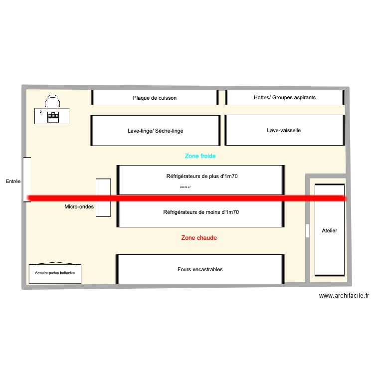 alp. Plan de 1 pièce et 269 m2