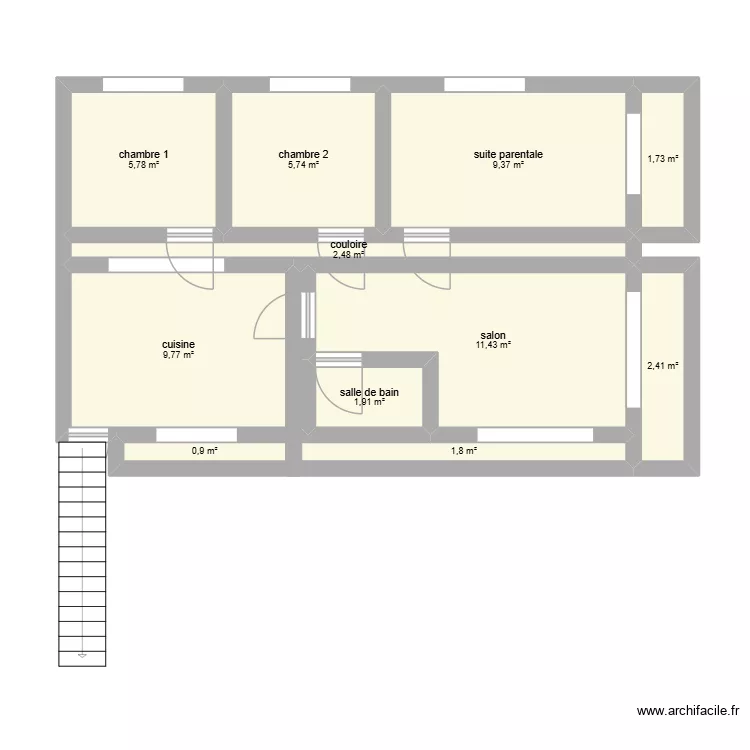 maison. Plan de 