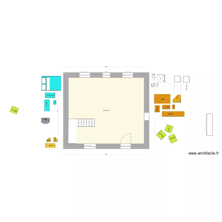 en face : essai 4 18. Plan de 